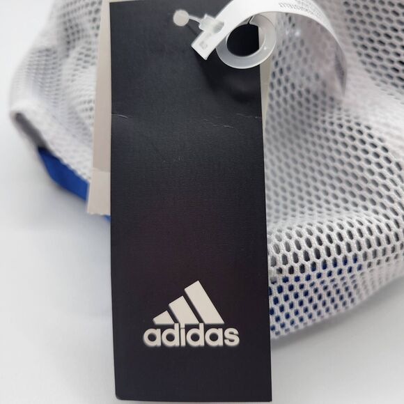 Kansas Jayhawks Adidas Mens Womens Slouch Trucker Hat Blue White Adjustable - Picture 13 of 14